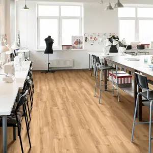 Colos Elba Oak 1170 Beige Wood Effect 2.5mm Thick Glue-Down Contract LVT For Domestic & Commercial Use 3.62 m² Per Pack