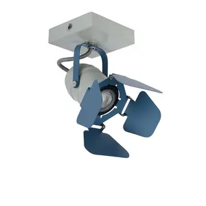 Lucide Picto Modern Ceiling Spotlight Children - 1xGU10 - Blue