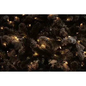 7.5ft Snowy Sheffield Spruce Artificial Christmas Tree with 700 Warm White LEDs 7.5ft