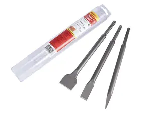 Starrett SDS Plus Chisel Set, 3 Piece