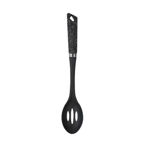 6-Piece Black Kitchen Utensils Set | Non-Scratch & Heat Resistant | BPA Free Plastic | Modern & Vibrant | Space Saving Black