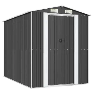 Berkfield Garden Shed Anthracite 192x274x223 cm Galvanised Steel