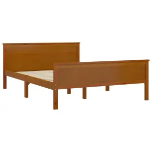 Berkfield Bed Frame Honey Brown Solid Wood Pine 120x200 cm