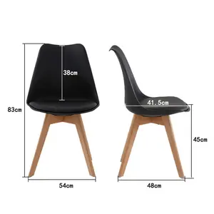 Elianna Upholstered Dining Chair (Set of 2) Black