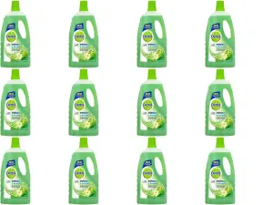 Dettol Power and Fresh Multi Purpose Cleaner, Refreshing Green Apple, 1L (Pack of 12)