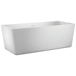 Bergen White Acrylic Rectangular Freestanding Bath (L)1500mm (W)700mm