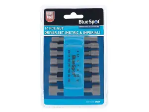 BlueSpot Tools - Metric & Imperial Nut Driver Set, 14 Piece