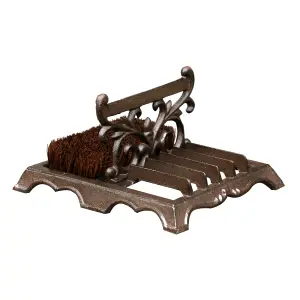 Traditional Ornate Cast Iron Outdoor Garden Boot Brush Scraper