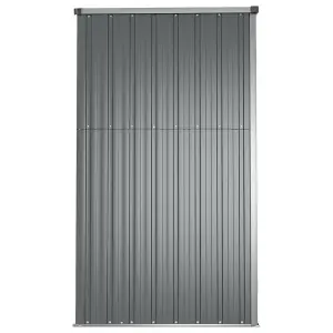 Berkfield Garden Tool Shed Grey 161x89x161 cm Galvanised Steel