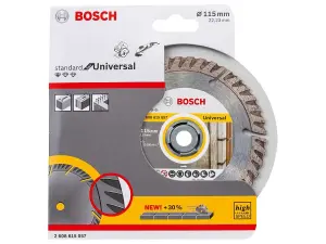 Bosch Professional Diamond Cutting Disc - Standard Universal, 115x22.23x2x10