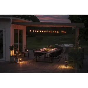 Indoor Outdoor Rechargeable Cordless Table Lamp Black