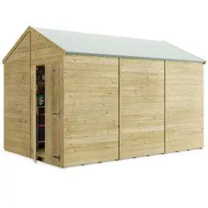 BillyOh Switch Tongue and Groove Apex Wooden Shed - 12x8 Windowless - 15mm Thickness