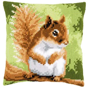 CUSHION SQUIRREL - Cross Stitch Kit: Cushion: Squirrel - Vervaco