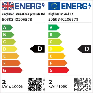 Diall 1.8W Warm white LED filament Utility Light bulb