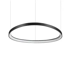 Luminosa Gemini LED Decorative Integrated Pendant Light Black, 3000K