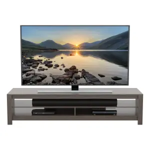 AVF Calibre 1.8m TV Stand, for TVs up to 85" - Grey Oak