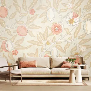 Origin Murals Fruit And Foliage - Soft Linen Matt Smooth Paste the Wall Mural 300cm wide x 240cm high