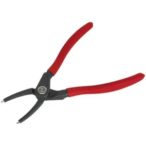 170mm Straight Nose Internal Circlip Pliers with Spring-Loaded Jaws and Non-Slip Tips for Precision Work