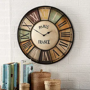 Chalet Industrial Style Clock - Metal - W48 x H48 cm