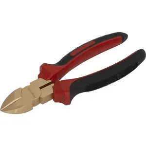 200mm Non-Sparking Diagonal Cutting Pliers with Hardened Jaws for Precision Cutting