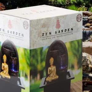 Buddha Indoor Water Fountain - Zen Garden