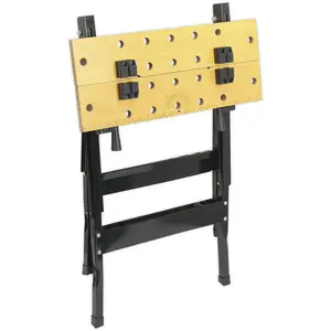 Versatile Folding Portable Workbench with 235mm Jaw Grips for DIY and Professional Use