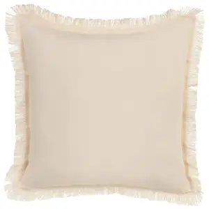 Throw Cushion RUDBECKIA 60 x 60 cm Plant Light Beige