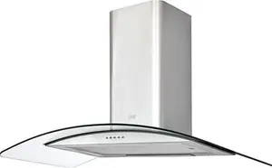 Cooke & Lewis Clcgs90 Stainless Steel Curved Cooker Hood (w)90cm - Inox