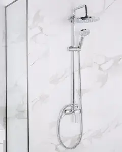 Mixer Shower Set with Rainshower TINKISSO Silver