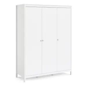 Madrid Wardrobe with 3 doors in White