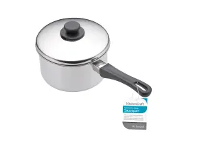 KitchenCraft Stainless Steel 12cm Extra Deep Saucepan