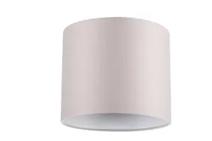 GoodHome Kpezin Light grey Fabric dyed Light shade (D)20cm