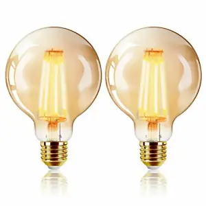 Extrastar G95 4W LED Ball Bulb E27, 2200K, Pack of 2