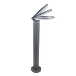 Luminosa Satur Outdoor LED Bollard Light IP54 8W 4000K Anthracite