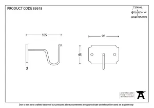 From The Anvil Beeswax Mounting Bracket (pair)