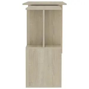 Berkfield Corner Desk Sonoma Oak 200x50x76 cm Engineered Wood