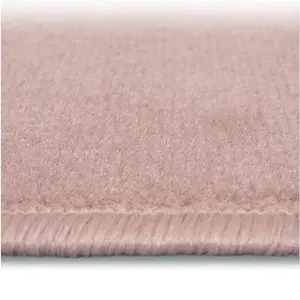 Maestro Collection Solid Design Rug in Pink