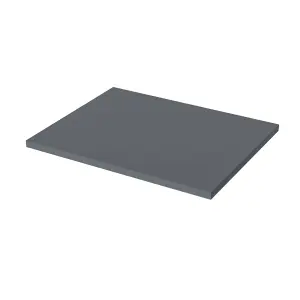 Nes Home 505mm Anthracite MDF Bathroom Worktop For Vanity Cabinet