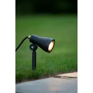 Lucide Spike Modern Spike Garden Spotlight Outdoor - LED Dim. - GU10 - 1x5W 3000K - IP54 - Black