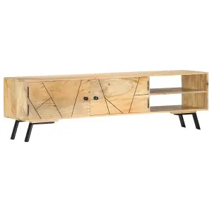 Berkfield TV Cabinet 140x30x40 cm Solid Mango Wood