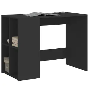 Berkfield Desk Black 102x50x75 cm Engineered Wood