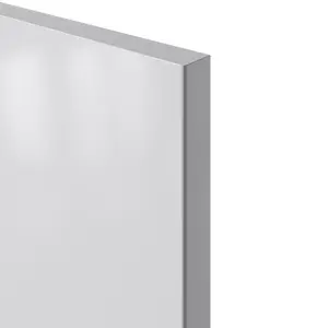 GoodHome Stevia Gloss grey Slab Tall wall Cabinet door (W)300mm (H)895mm (T)18mm