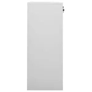 Berkfield Office Cabinet Light Grey 90x40x102 cm Steel