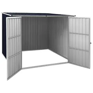 Berkfield Garden Shed Anthracite 195x198x159 cm Galvanised Steel