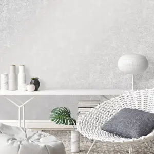 Crackle Wallpaper In Grey And Silver