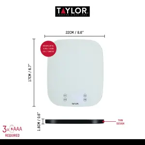 Taylor Pro Waterproof 14kg Digital Dual Kitchen Scale