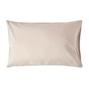 Homescapes Natural Linen Housewife Pillowcase, King