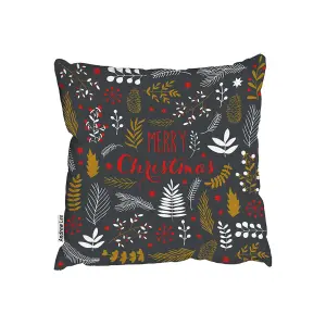 Merry christmas lettering (cushion) / 45cm x 45cm