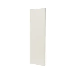 GoodHome Stevia & Garcinia Gloss cream slab Standard Wall Clad on end panel (H)960mm (W)360mm