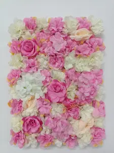 Artificial Rose Flower Wall Panels Backdrop Bouquet Halloween Party Home Decor